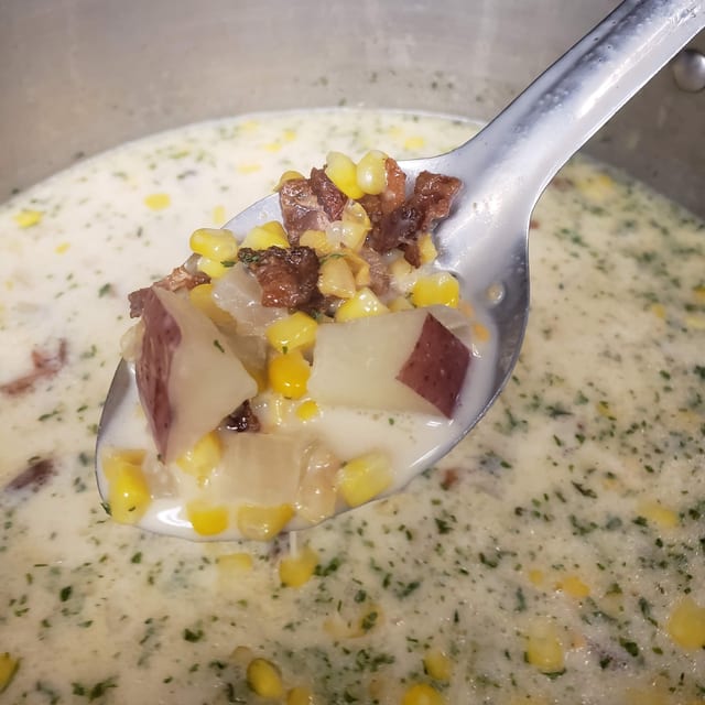Bacon Corn Chowder.
