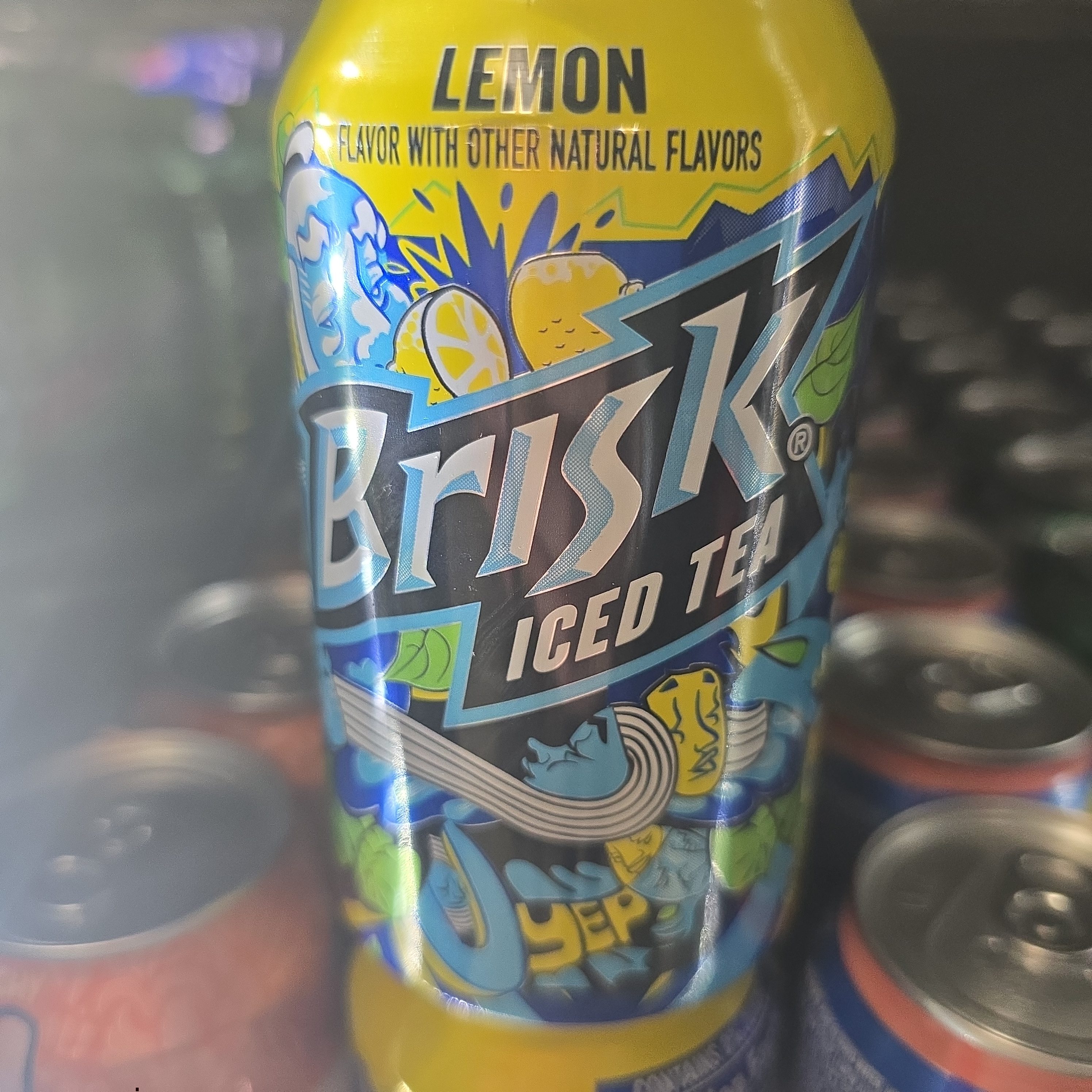 Brisk Lemon Tea Can.