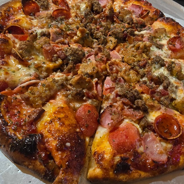 The Butcher Round Pizza.