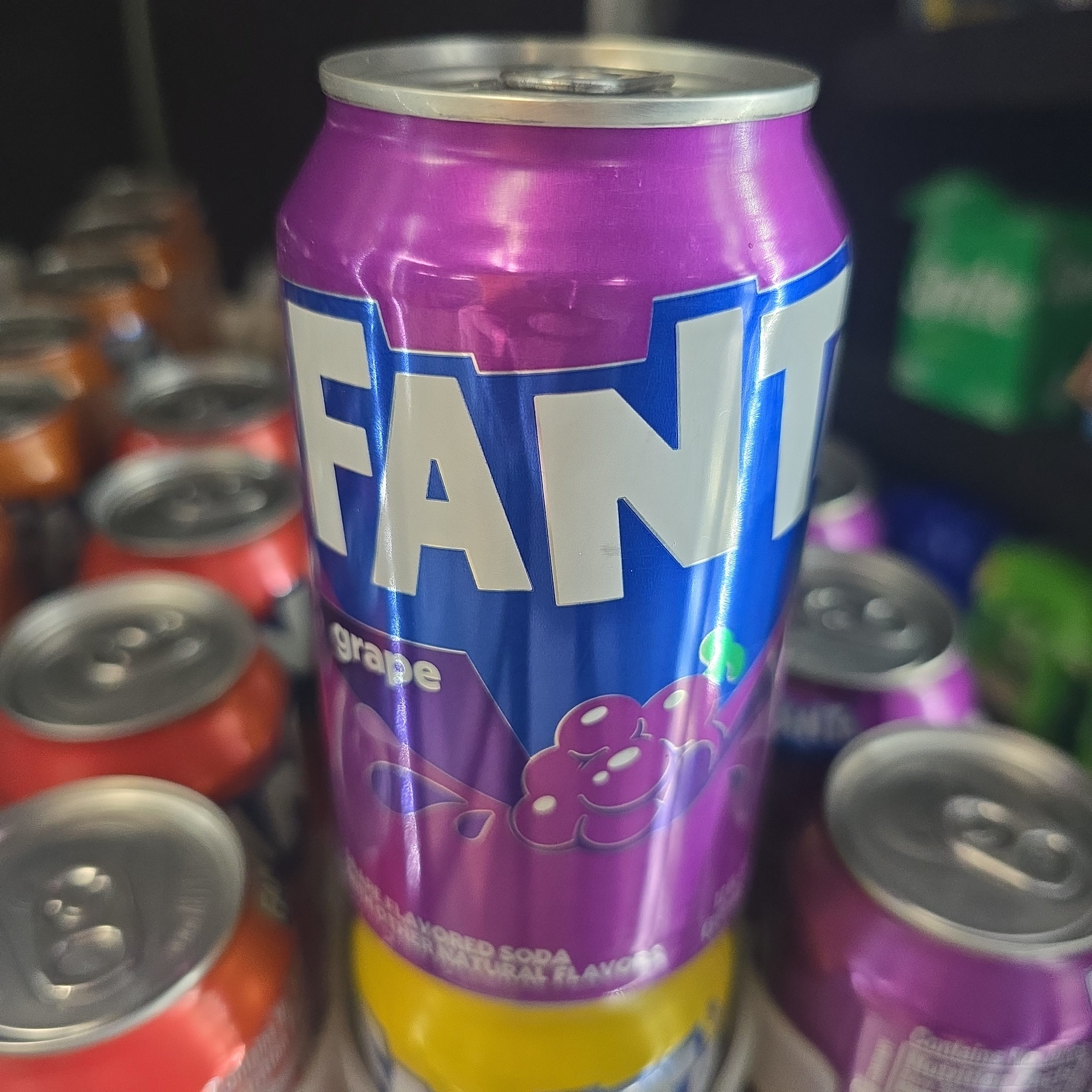 Fanta Grape Soda Can.