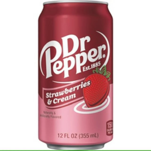 Dr Pepper Strawberries and Cream Soda Can.