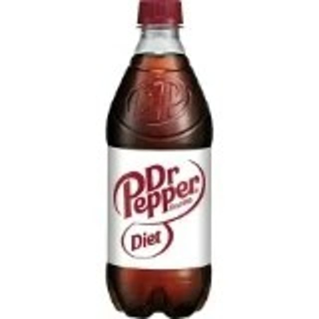 Diet Dr. Pepper Bottle.